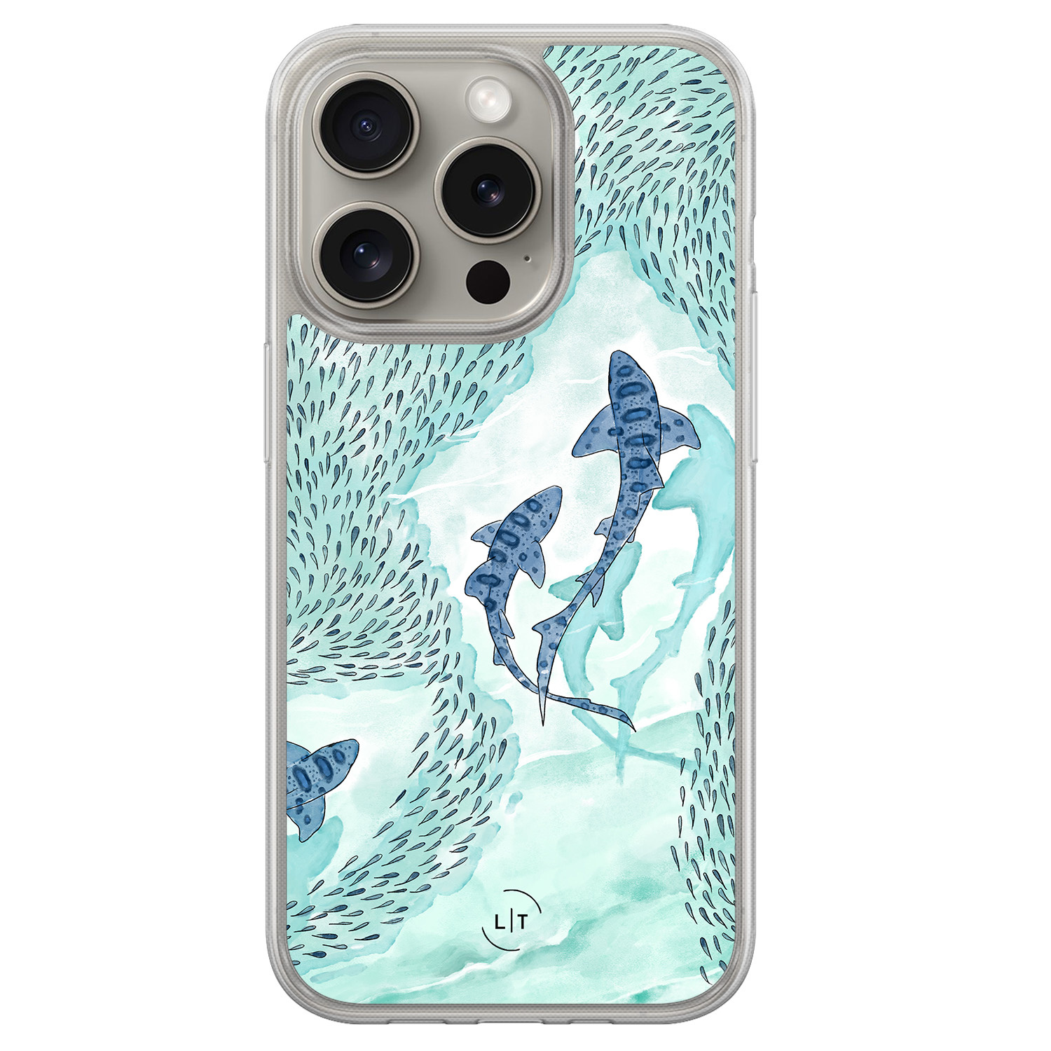 Leuke Telefoonhoesjes iPhone 15 Pro Max hybride hoesje - Baby shark