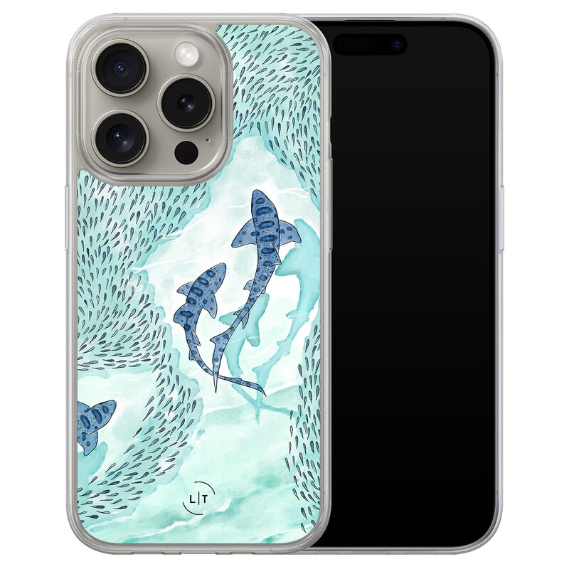 Leuke Telefoonhoesjes iPhone 15 Pro Max hybride hoesje - Baby shark