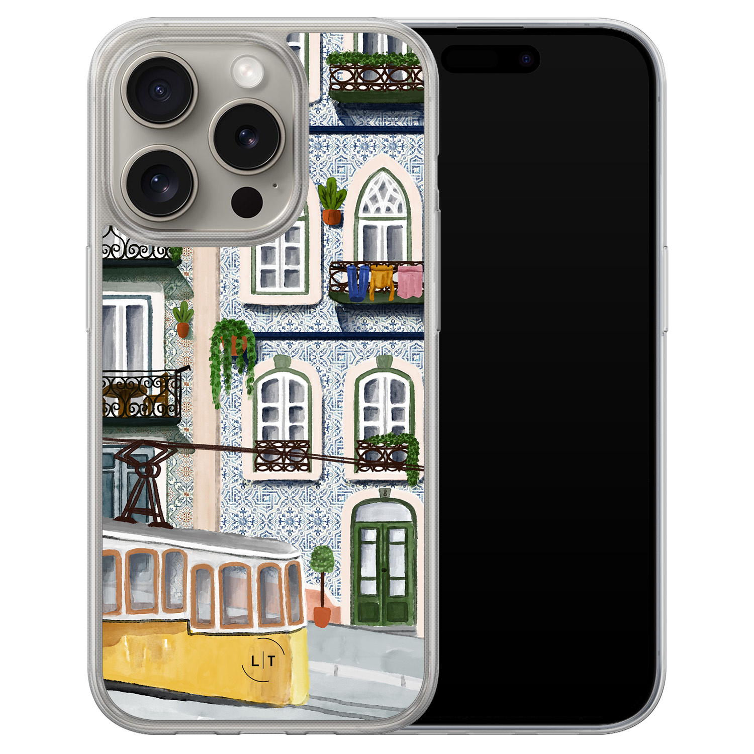 Leuke Telefoonhoesjes iPhone 15 Pro Max hybride hoesje - Lissabon