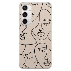 Leuke Telefoonhoesjes Samsung Galaxy S23 FE shockproof case - Abstract faces