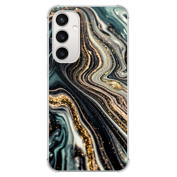Leuke Telefoonhoesjes Samsung Galaxy S23 FE shockproof case - Marmer swirl