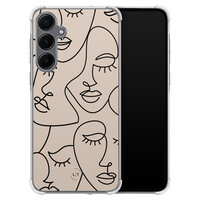 Leuke Telefoonhoesjes Samsung Galaxy A55 shockproof case - Abstract faces