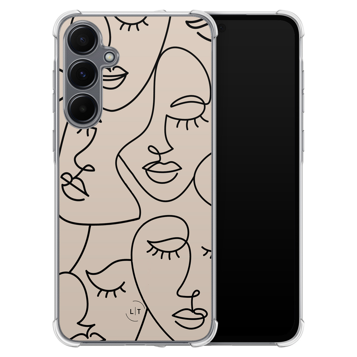 Leuke Telefoonhoesjes Samsung Galaxy A55 shockproof case - Abstract faces