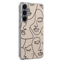 Leuke Telefoonhoesjes Samsung Galaxy A55 shockproof case - Abstract faces