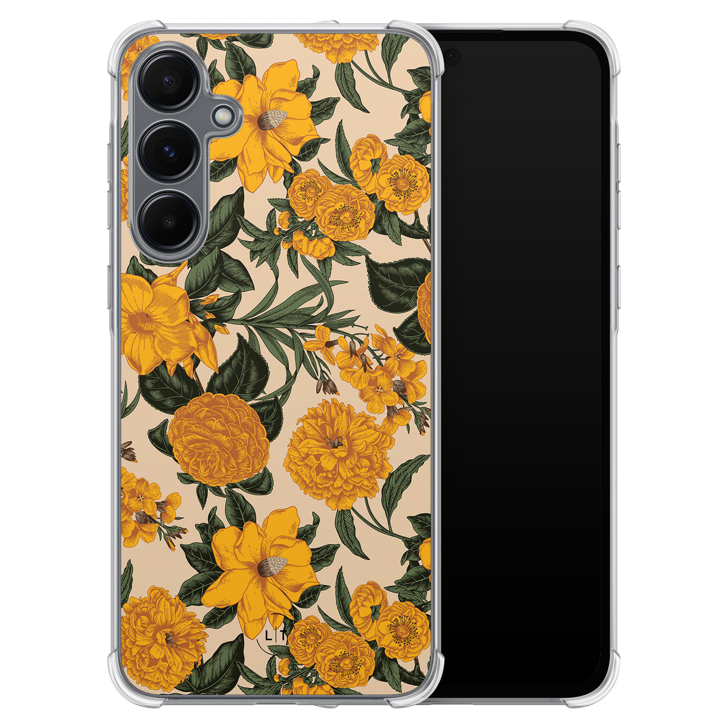 Leuke Telefoonhoesjes Samsung Galaxy A55 shockproof case - Retro flowers
