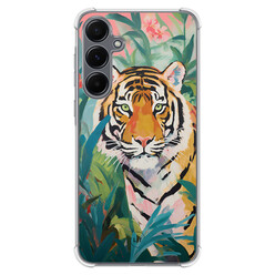 Leuke Telefoonhoesjes Samsung Galaxy A55 shockproof case - Tijger in de jungle