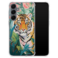 Leuke Telefoonhoesjes Samsung Galaxy A55 shockproof case - Tijger in de jungle