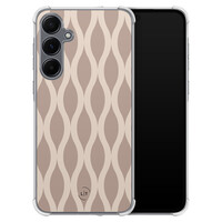 Leuke Telefoonhoesjes Samsung Galaxy A55 shockproof case - Abstract beige