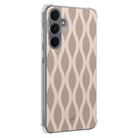 Leuke Telefoonhoesjes Samsung Galaxy A55 shockproof case - Abstract beige