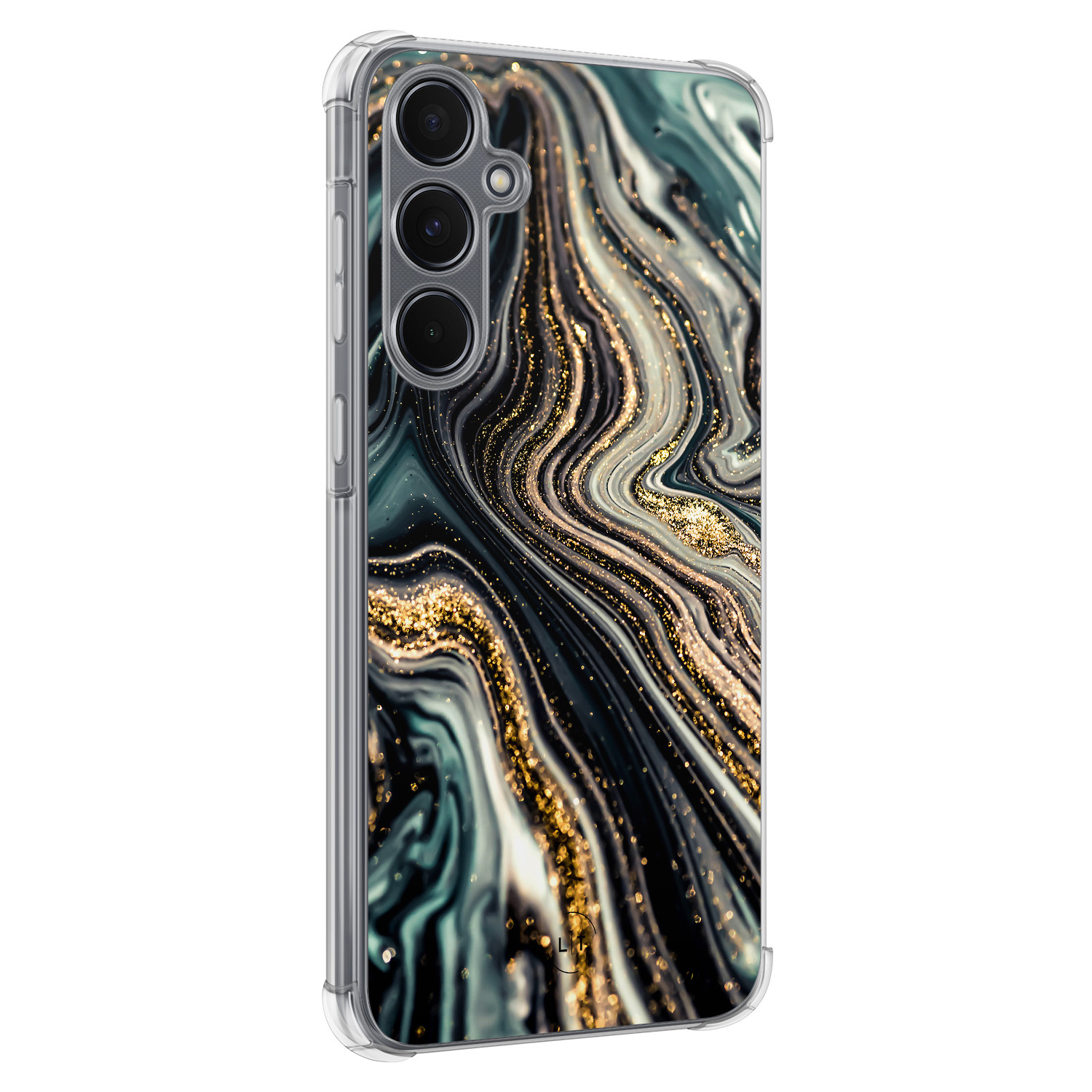 Leuke Telefoonhoesjes Samsung Galaxy A55 shockproof case - Marmer swirl
