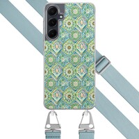 Leuke Telefoonhoesjes Samsung Galaxy A55 hoesje met blauw koord - Bohemian vibes