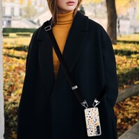 Leuke Telefoonhoesjes Samsung Galaxy A55 hoesje met zwart koord - Wildflowers