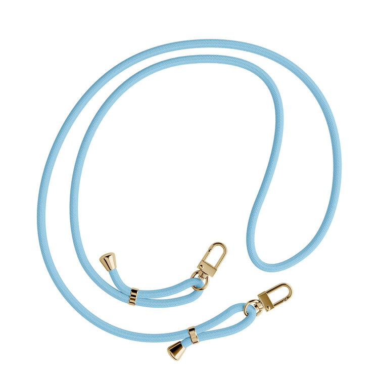 Casimoda Universeel telefoonkoord met dubbele sluiting - Lichtblauw