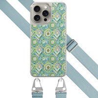 Leuke Telefoonhoesjes iPhone 15 Pro Max hoesje met blauw koord - Bohemian vibes