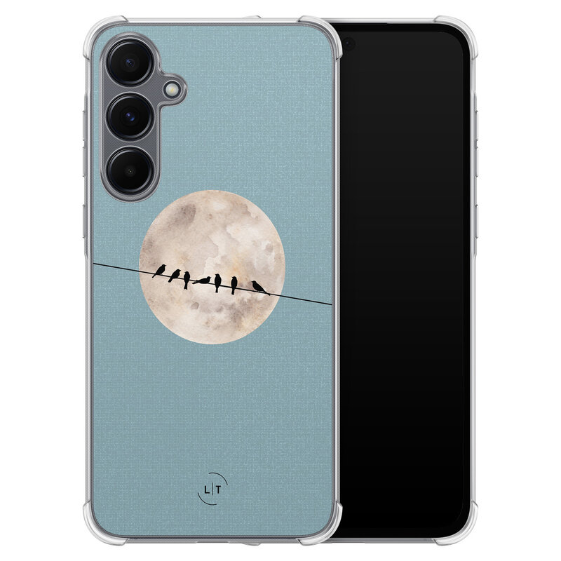 Leuke Telefoonhoesjes Samsung Galaxy A35 shockproof case - Moon birds
