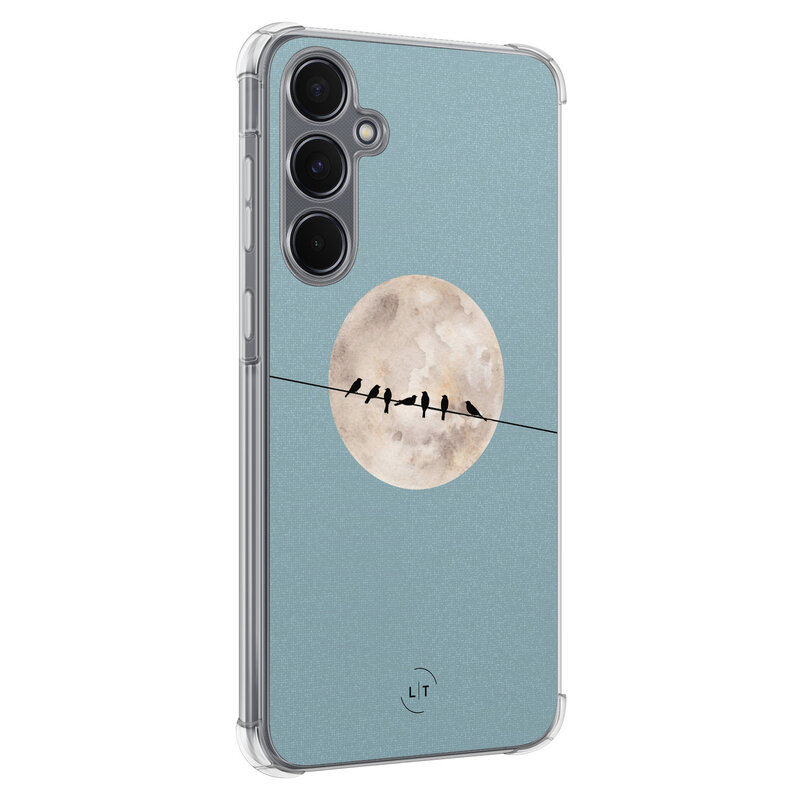 Leuke Telefoonhoesjes Samsung Galaxy A35 shockproof case - Moon birds
