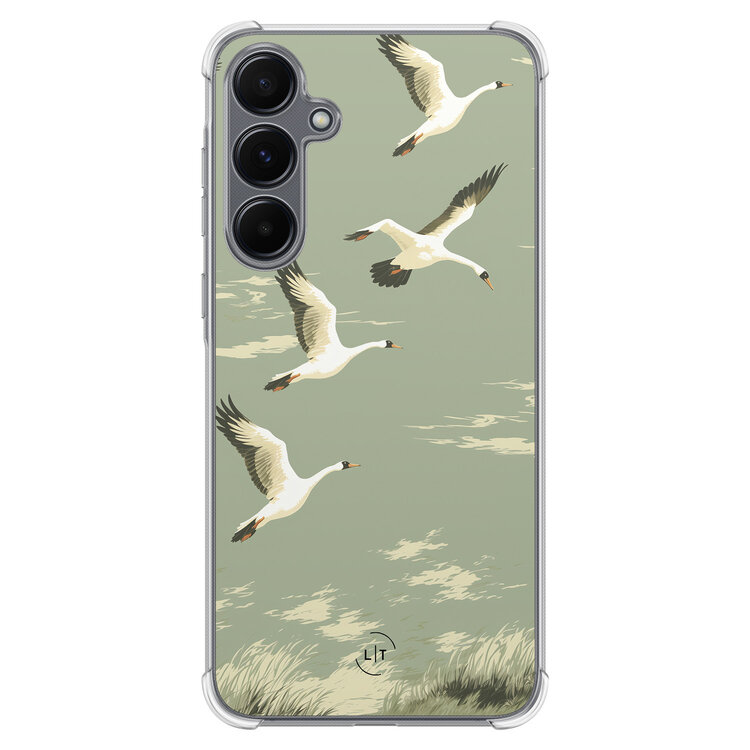 Leuke Telefoonhoesjes Samsung Galaxy A35 shockproof case - Vogels
