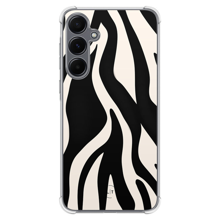 Leuke Telefoonhoesjes Samsung Galaxy A35 shockproof case - Zebra