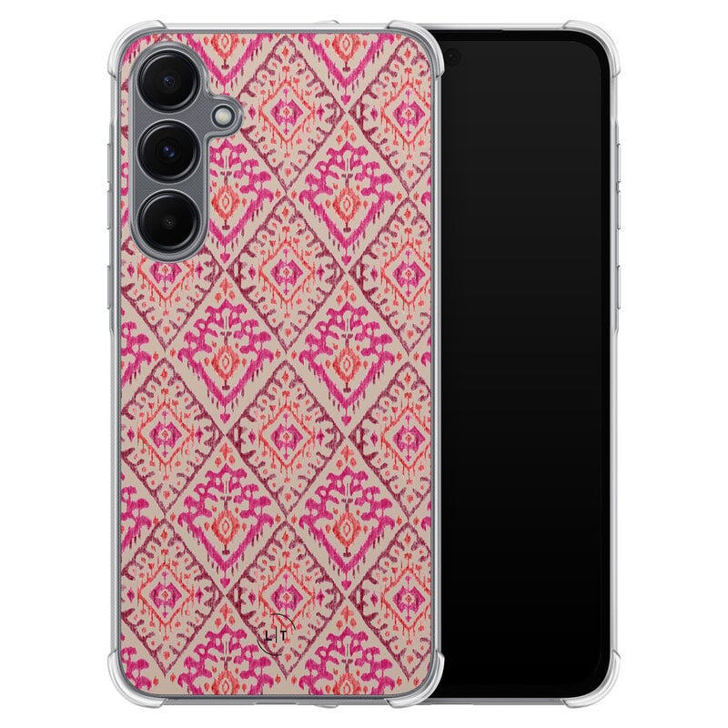 Leuke Telefoonhoesjes Samsung Galaxy A35 shockproof case - Ibiza art deco