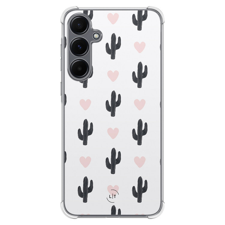 Leuke Telefoonhoesjes Samsung Galaxy A35 shockproof case - Cactus love
