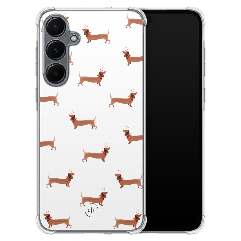Leuke Telefoonhoesjes Samsung Galaxy A35 shockproof case - Teckels