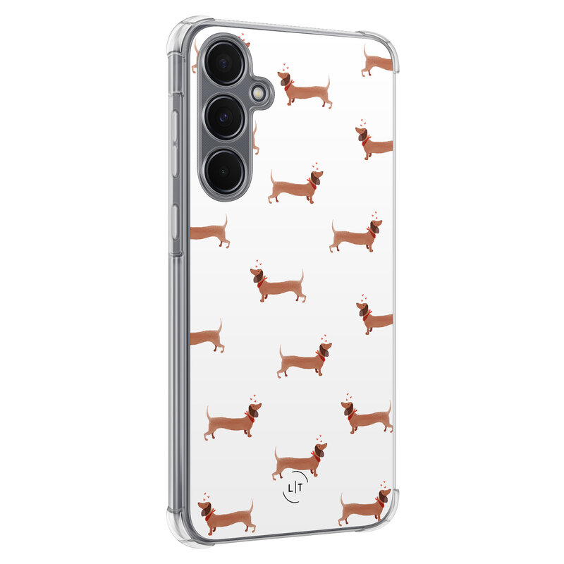 Leuke Telefoonhoesjes Samsung Galaxy A35 shockproof case - Teckels