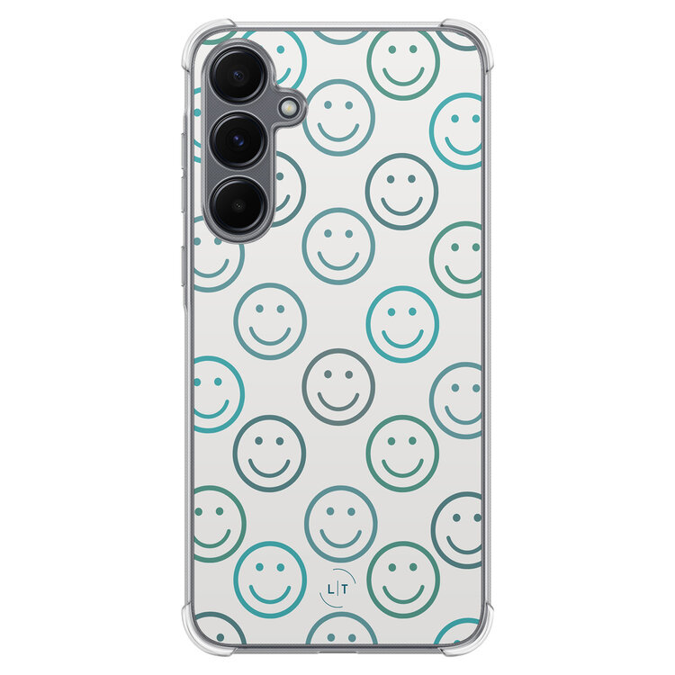 Leuke Telefoonhoesjes Samsung Galaxy A35 shockproof case - Happy faces