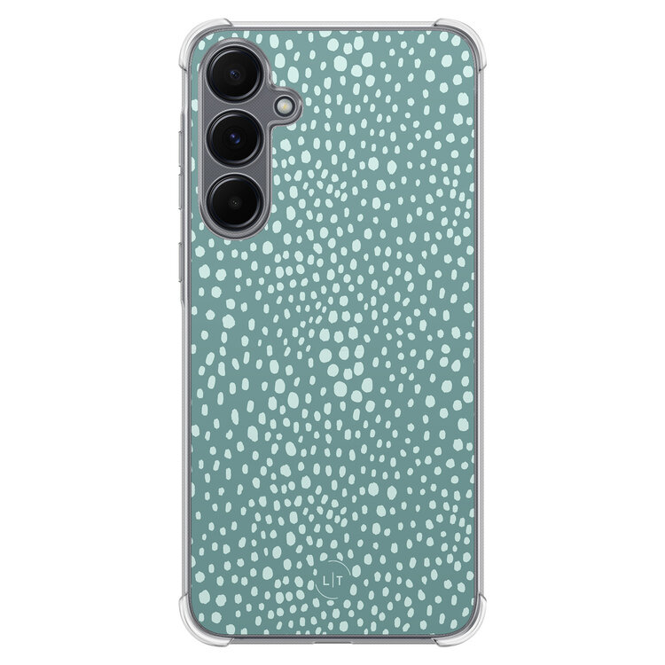 Leuke Telefoonhoesjes Samsung Galaxy A35 shockproof case - Blue dots