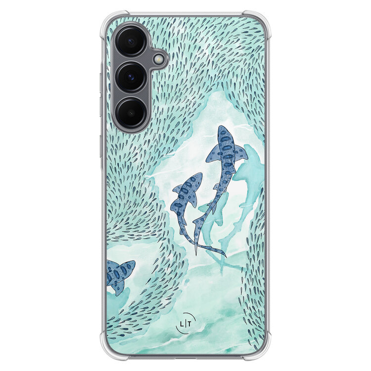 Leuke Telefoonhoesjes Samsung Galaxy A35 shockproof case - Baby shark