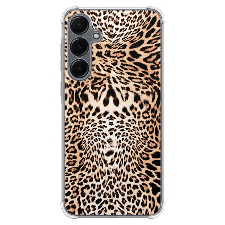 Leuke Telefoonhoesjes Samsung Galaxy A15 shockproof case - Luipaardprint