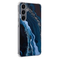 Leuke Telefoonhoesjes Samsung Galaxy A15 shockproof case - Marmer lagoon blauw