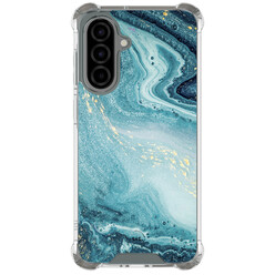 Leuke Telefoonhoesjes Samsung Galaxy A56 shockproof case - Marmer blauw