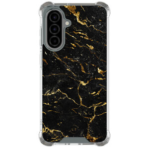 Leuke Telefoonhoesjes Samsung Galaxy A56 shockproof case - Marmer zwart goud