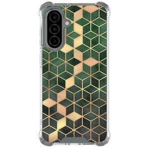Leuke Telefoonhoesjes Samsung Galaxy A56 shockproof case - Kubus groen
