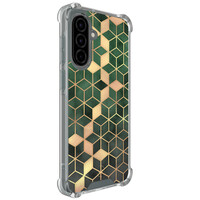 Leuke Telefoonhoesjes Samsung Galaxy A56 shockproof case - Kubus groen