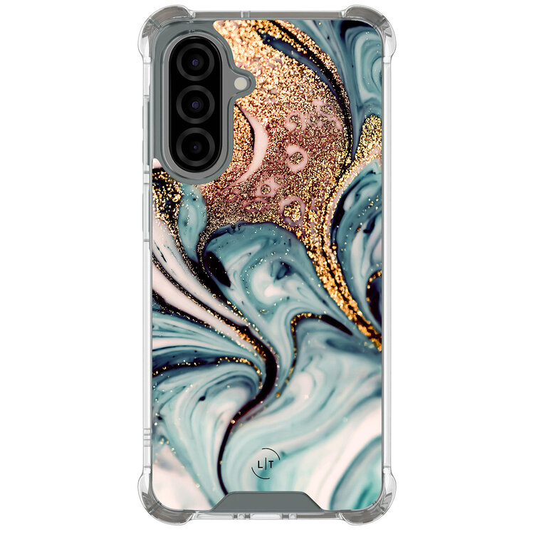 Leuke Telefoonhoesjes Samsung Galaxy A56 shockproof case - Marmer blauw goud