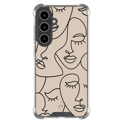 Leuke Telefoonhoesjes Samsung Galaxy S24 FE shockproof case - Abstract faces