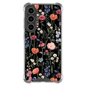 Leuke Telefoonhoesjes Samsung Galaxy S24 FE shockproof case - Dark flowers