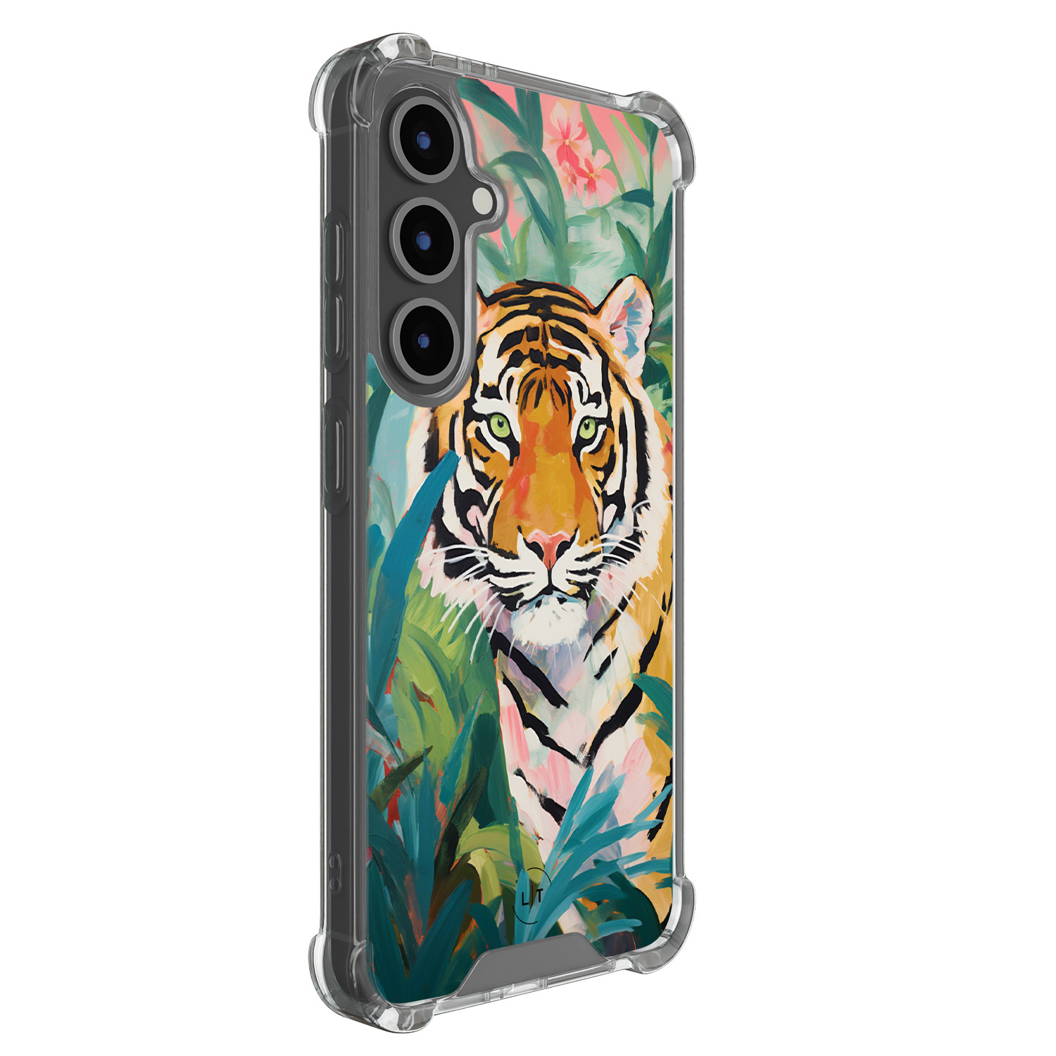 Leuke Telefoonhoesjes Samsung Galaxy S24 FE shockproof case - Tijger in de jungle