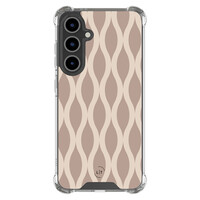 Leuke Telefoonhoesjes Samsung Galaxy S24 FE shockproof case - Abstract beige