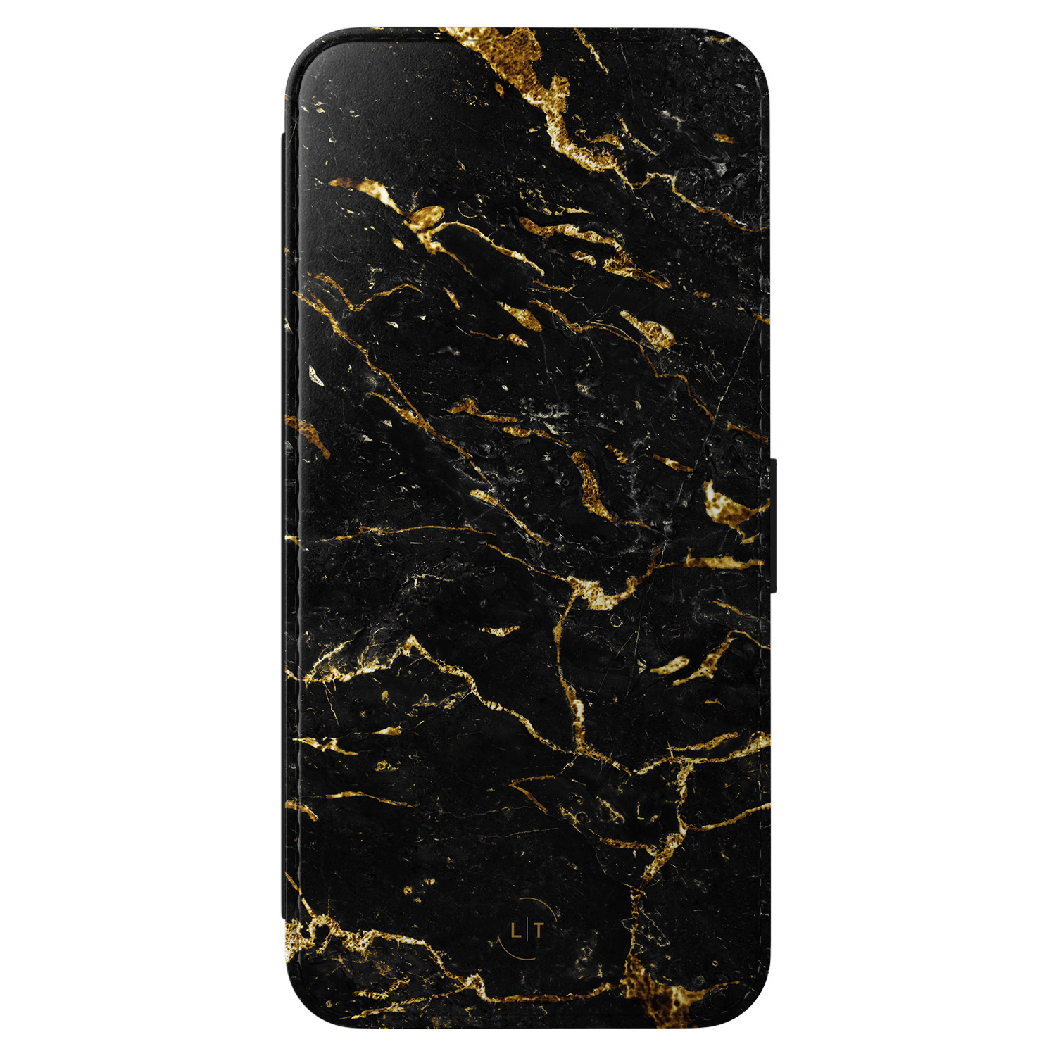Leuke Telefoonhoesjes Samsung Galaxy A56 bookcase leer - Marmer zwart goud
