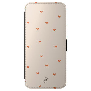 Leuke Telefoonhoesjes Samsung Galaxy A56 bookcase leer - Cute hearts