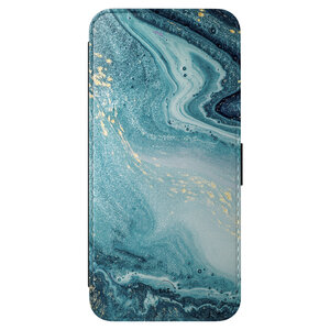 Leuke Telefoonhoesjes Samsung Galaxy A56 bookcase leer - Marmer blauw