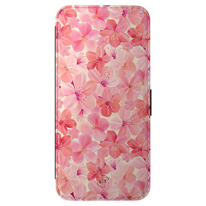 Leuke Telefoonhoesjes Samsung Galaxy A56 bookcase leer - Pink flowers