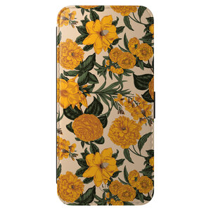 Leuke Telefoonhoesjes Samsung Galaxy A56 bookcase leer - Retro flowers