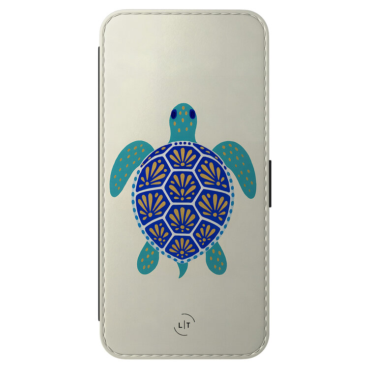 Leuke Telefoonhoesjes Samsung Galaxy A56 bookcase leer - Schildpad