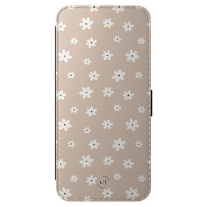 Leuke Telefoonhoesjes Samsung Galaxy A56 bookcase leer - Cute flowers