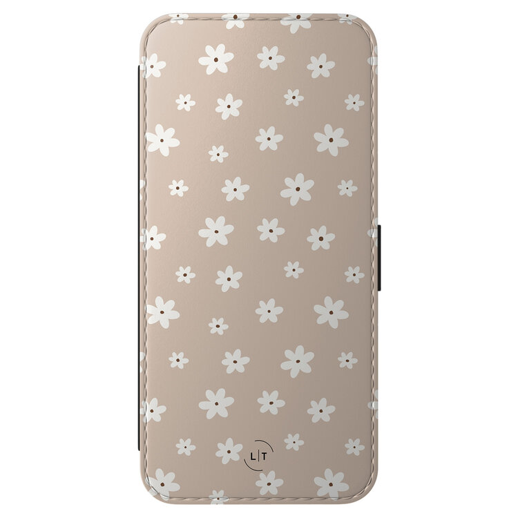 Leuke Telefoonhoesjes Samsung Galaxy A56 bookcase leer - Cute flowers