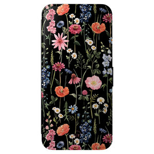 Leuke Telefoonhoesjes Samsung Galaxy A56 bookcase leer - Dark flowers