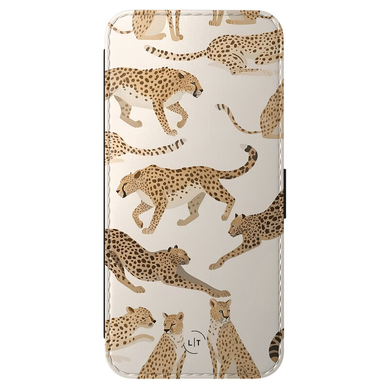 Leuke Telefoonhoesjes Samsung Galaxy A56 bookcase leer - Cheetah